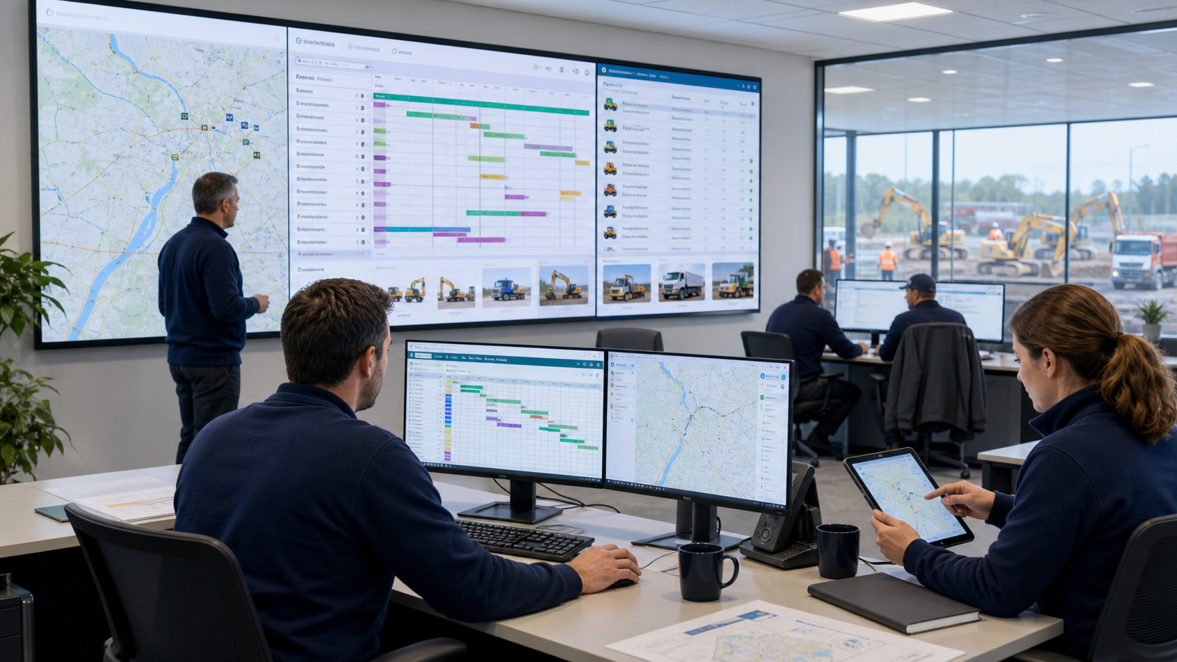 Pilotage de la location d’engins avec chauffeurs